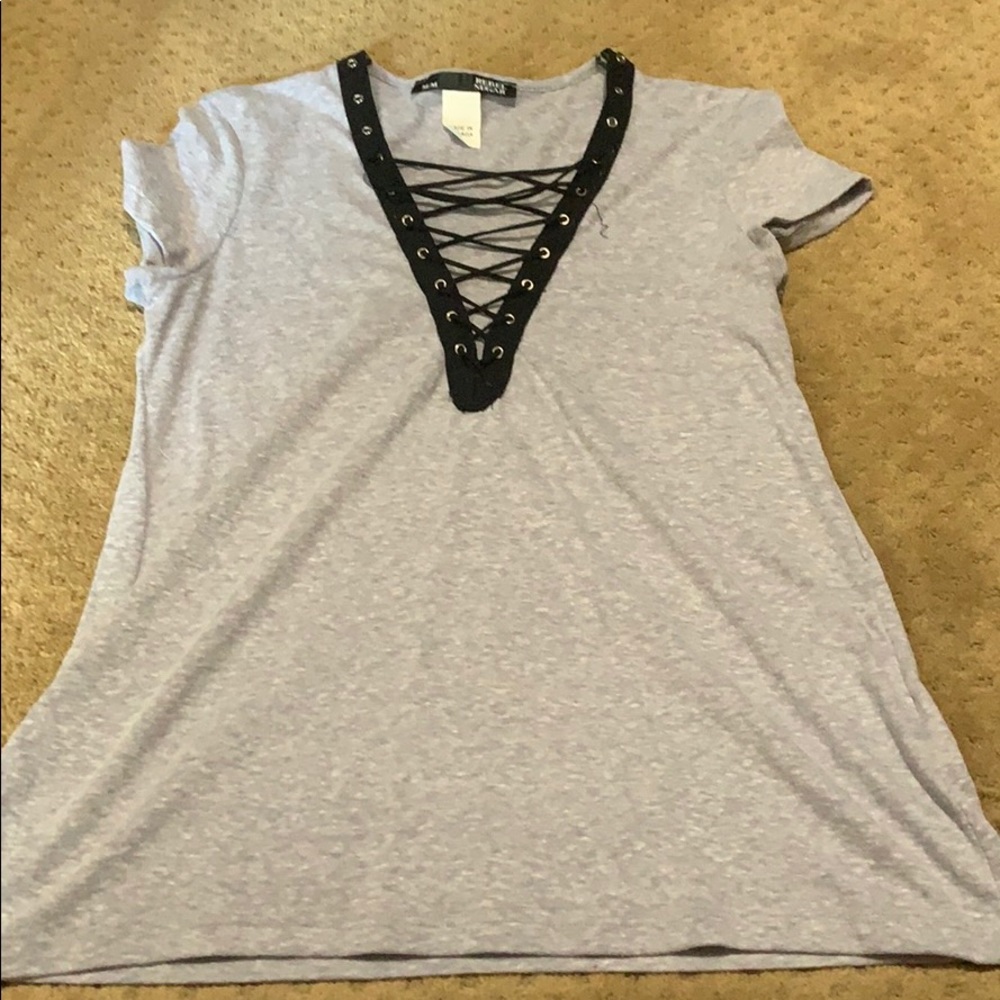 Gray shirt